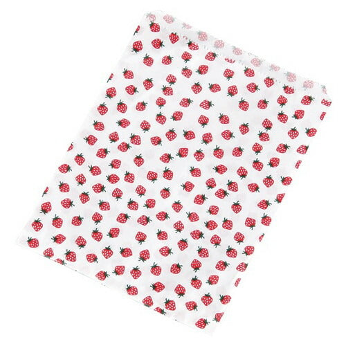 店舗用品ラッピング用品いちごベロ付き平袋8×11.5cmの商品画像