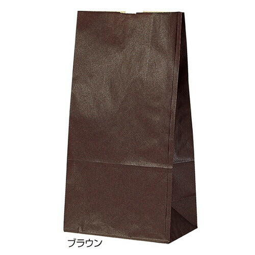 店舗用品ラッピング用品カラー無地ブラウン角底紙袋15.5×9.5×32cmの商品画像