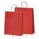 店舗用品ラッピング用品カラー手提げ紙袋レッド32×11.5×31cmの商品画像
