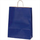 店舗用品ラッピング用品カラー手提げ紙袋ネイビー38×15×50cmの商品画像