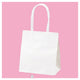 店舗用品ラッピング用品スムースバッグ白無地紙袋22×12×26.5cmの商品画像
