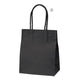店舗用品ラッピング用品スムースバッグ黒無地紙袋22×12×26.5cmの商品画像