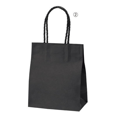店舗用品ラッピング用品スムースバッグ黒無地紙袋26×10×36cmの商品画像
