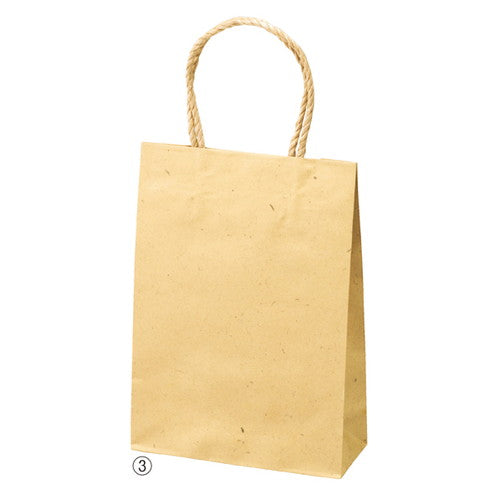 店舗用品ラッピング用品スムースバッグナチュラル無地紙袋21×8×35cmの商品画像
