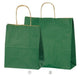 店舗用品ラッピング用品カラー手提げ紙袋グリーン32×11.5×31cmの商品画像