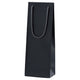 店舗用品ラッピング用品カラー手提げ紙袋黒無地13×9×36(ワイン用)cmの商品画像