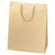 店舗用品ラッピング用品手提げ紙袋クラフトストライプエンボス25.5×14.5×33cmの商品画像