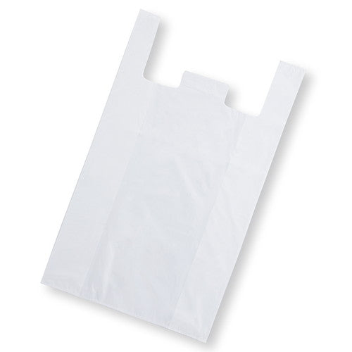 店舗用品ラッピング用品特大手提げポリ袋白無地80号55×90[69]×横マチ25cmの商品画像