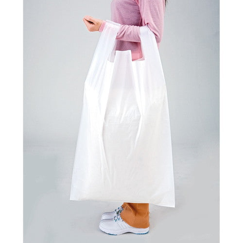 店舗用品ラッピング用品特大レジ袋白無地50×90[72]×横マチ20cmの商品画像