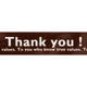 店舗用品店舗運営用品プリントテープThankyou!ブラウン【10巻】の商品画像