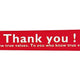 店舗用品店舗運営用品プリントテープThankyou!レッド【10巻】の商品画像