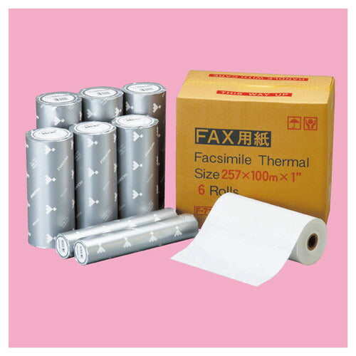 店舗用品店舗運営用品ファクシミリ用感熱記録紙B430m巻芯0.5インチの商品画像