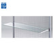 店舗用品システム什器ガラス棚セットW120cmインハングタイプ5mm厚D30cmの商品画像