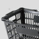 店舗用品店舗運営用品買物カゴ(28リットル)ブラックの商品画像