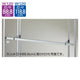 店舗用品システム什器貫通式角バーセットW120cm(スリット芯々88.8/118.8cm用)D15cmの商品画像