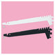 店舗用品システム什器BR薄型スチール棚用ブラケット2段可変式W120cmタイプ用ブラックD40cm用の商品画像