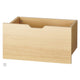 店舗用品システム什器木製収納トロッコW60cm用ホワイトの商品画像