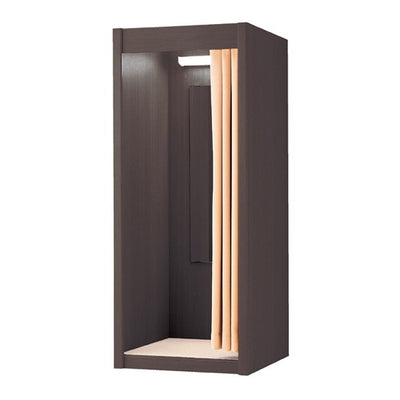 店舗用品店舗什器木製フィッティングルームW87cmダークブラウンの商品画像
