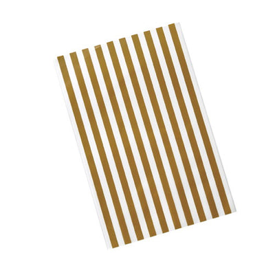 店舗用品ラッピング用品OPP透明袋ゴールドストライプ50枚12×18cmの商品画像