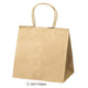 店舗用品ラッピング用品丸ひもタイプ茶無地紙袋30×15×22cmの商品画像