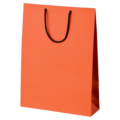 店舗用品ラッピング用品マット貼り紙袋オレンジ33×10×45cmの商品画像