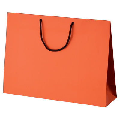店舗用品ラッピング用品マット貼り紙袋オレンジ45×12×33cmの商品画像