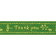 店舗用品店舗運営用品プリントセロテープ(25m巻)緑Thankyou【10巻】の商品画像