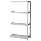 店舗用品店舗運営用品中軽量ボルトレスラック200kg/段4段(H180cm)連結タイプW90×D60cmの商品画像