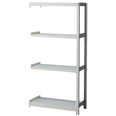 店舗用品店舗運営用品中軽量ボルトレスラック200kg/段4段(H180cm)連結タイプW180×D45cmの商品画像