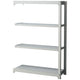店舗用品店舗運営用品中量ボルトレスラック300kg/段4段(H180cm)連結タイプW125.5×D62cmの商品画像