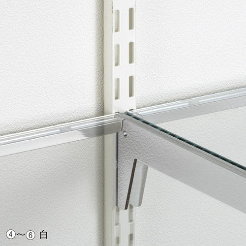 店舗用品システム什器直付柱白ダブル11mm厚H189cmの商品画像