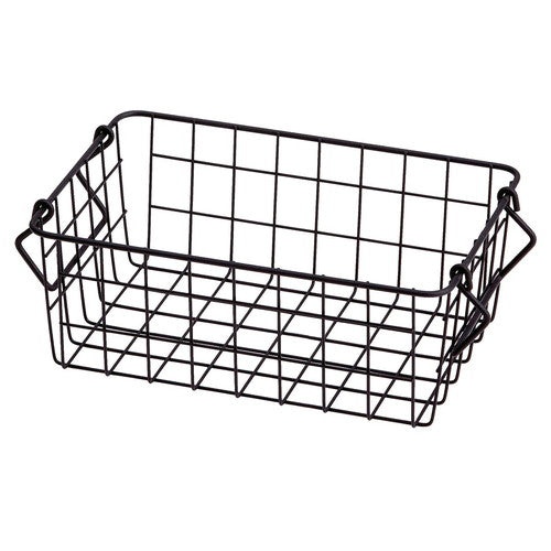 店舗用品演出用品スタッキングワイヤーバスケットW37×D26×H12cmの商品画像