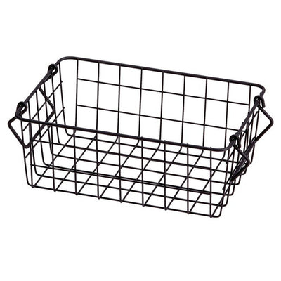 店舗用品演出用品スタッキングワイヤーバスケットW37×D26×H12cmの商品画像