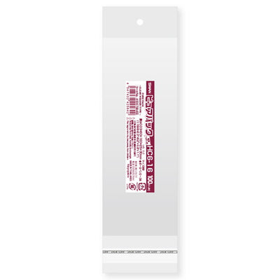 店舗用品ラッピング用品OPP透明袋クリアヘッダー付き6×16cm【100枚】の商品画像