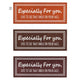 店舗用品ラッピング用品特殊強粘【EspeciallyForyou】ギフトラッピングシール84枚5×2cm3色アソートレンガ5×2cmの商品画像