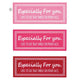 店舗用品ラッピング用品特殊強粘【EspeciallyForyou】ギフトラッピングシール84枚5×2cm3色アソートチェリー5×2cmの商品画像