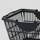店舗用品店舗運営用品買物カゴ(28リットル)ダークグレーの商品画像
