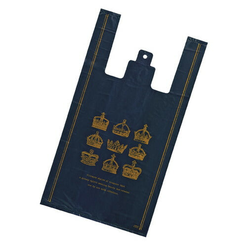 店舗用品ラッピング用品レジ袋クラウン24×45[31]×横マチ14cmの商品画像