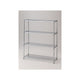 店舗用品シリーズ什器ワイヤーラック重量棚展開アジャスタータイプH151cm4段D45.7cmW121.2cmの商品画像