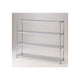 店舗用品シリーズ什器ワイヤーラック重量棚展開アジャスタータイプH151cm4段D45.7cmW182.2cmの商品画像