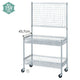 店舗用品シリーズ什器シェルフワゴンH159cm2段展開ネット付きW90cmD60.9cmの商品画像