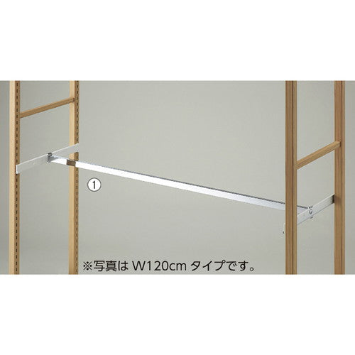 店舗用品シリーズ什器角バーセットW90cm/ラテラル・フォー&LR30用ホワイトの商品画像
