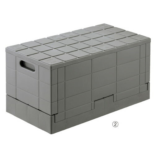 店舗用品店舗運営用品スタッキングコンテナボックスグレー大の商品画像
