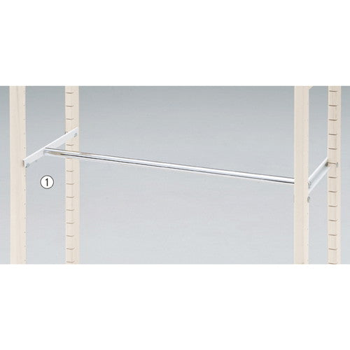 店舗用品シリーズ什器アルテン用ハンガーパイプホワイトW120cm用の商品画像