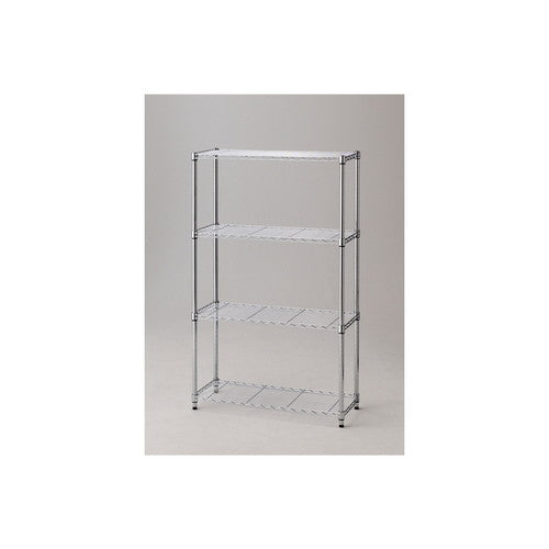 店舗用品シリーズ什器ワイヤーラックローコストD35cmアジャスタータイプH151cm4段W90.7cmの商品画像