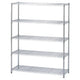 店舗用品シリーズ什器ワイヤーラックローコストD35cmアジャスタータイプH151cm5段W121.2cmの商品画像