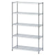 店舗用品シリーズ什器ワイヤーラックローコストD45cmアジャスタータイプH181cm5段W121.2cmの商品画像