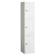 店舗用品店舗運営用品スチール製ロッカーダイヤル錠ホワイト3人用の商品画像