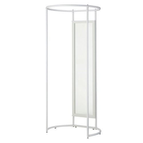店舗用品店舗什器スチールパイプフィッティングルーム試着室ホワイトの商品画像