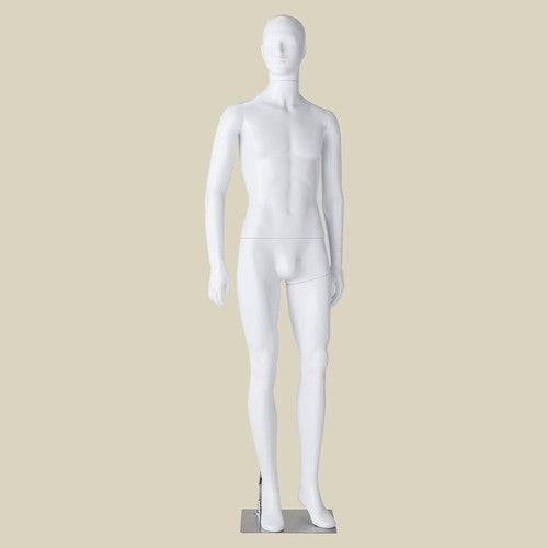 店舗用品ディスプレイ用品軽量ABS製紳士全身リアルマネキン直立ポーズの商品画像